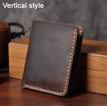Handmade Genuine Brown Leather Wallet