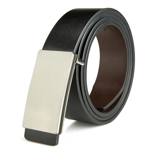 Men's Genuine Leather Holeless Belt