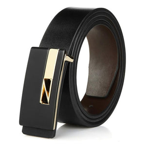Men's Genuine Leather Holeless Belt